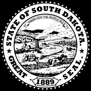 South Dakota Great Seal Black and White